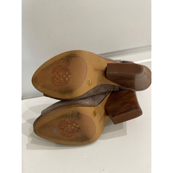 Vince Camuto Women’s Janessa Peep Toe Ankle Boot size 7.5/37.5 Suede Tassel Boho - Picture 5 of 7